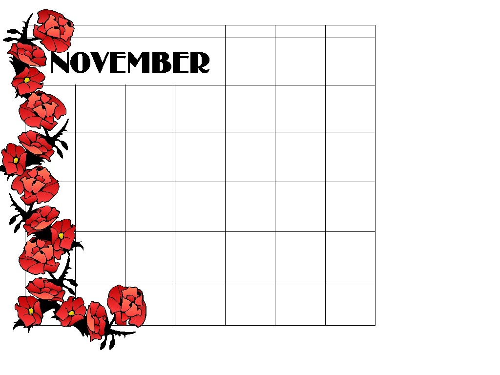 NOVEMBER CAL